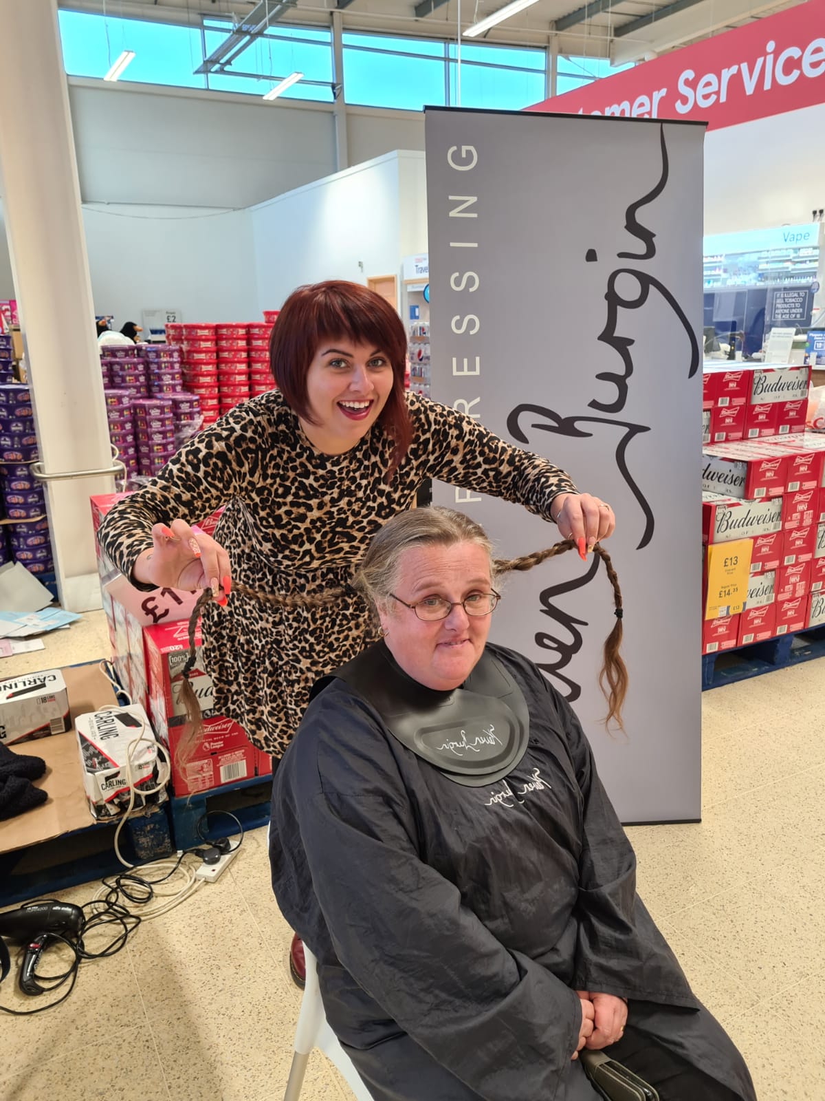 Nantwich salon supports mum in charity bid